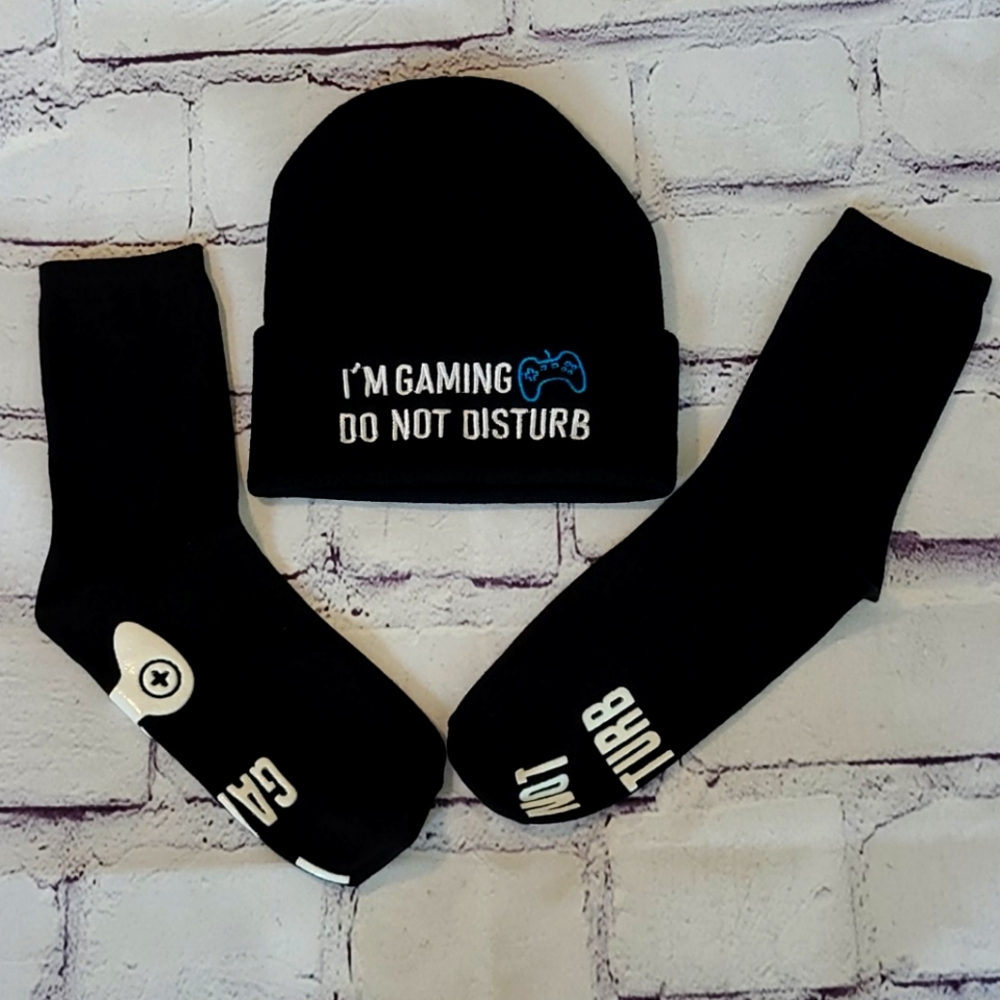 Beanie Socks Gamer Gaming Boys Do Not Disturb